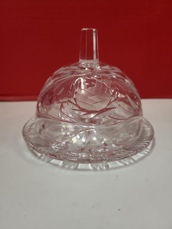Crystal Butter Dish round