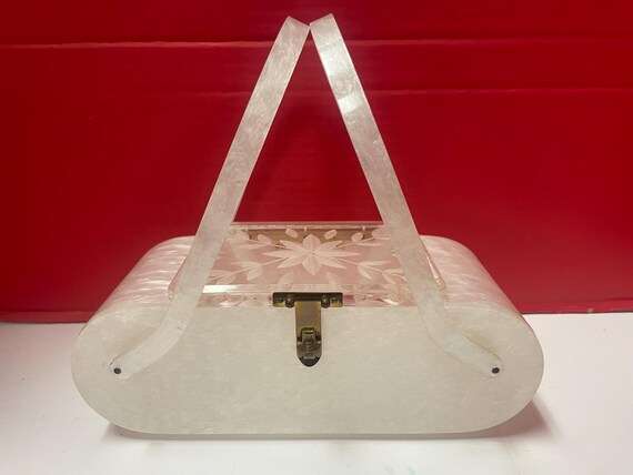 Double Handle Lucite Bag - image 2