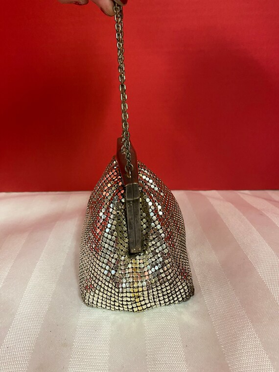 Silver Mesh Whiting and Davis Handbag - image 5