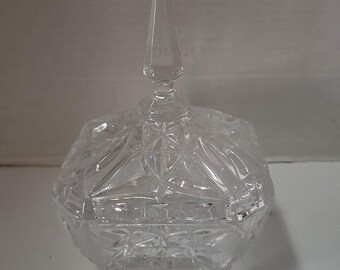 Lidded Crystal Dish