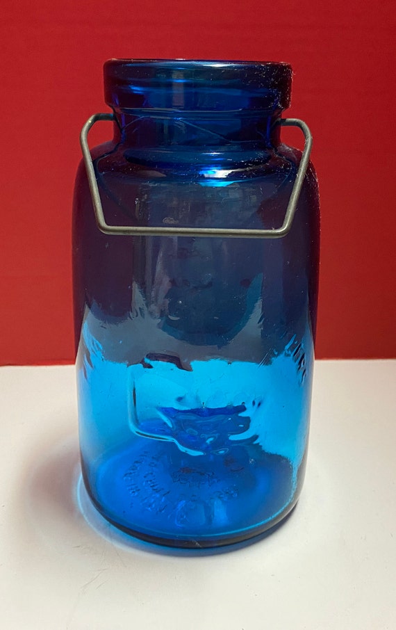 Vintage blue jar