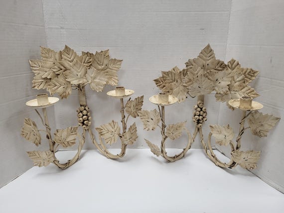 Wall sconces pair Candlestick Holders