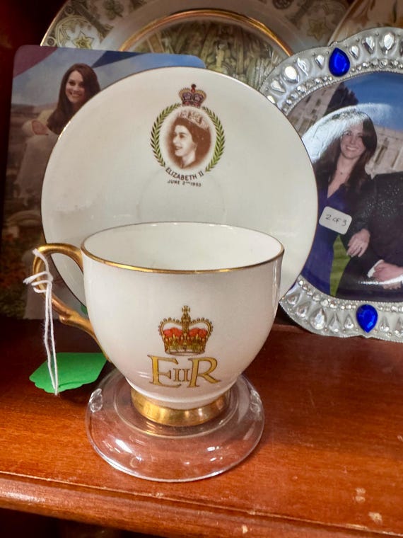 Queen Elizabeth Coronation cup and saucer