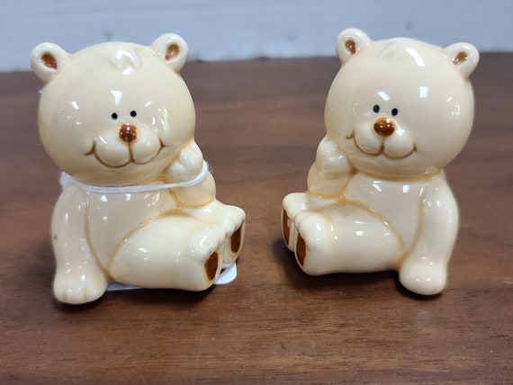 Josef Teddy bear salt and pepper shakers