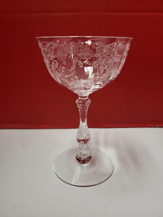 Fostoria Navarre Applique stemware
