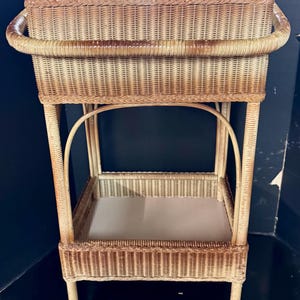 Heywood rattan sewing table
