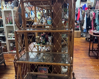 Mensola in vetro rattan Etagere