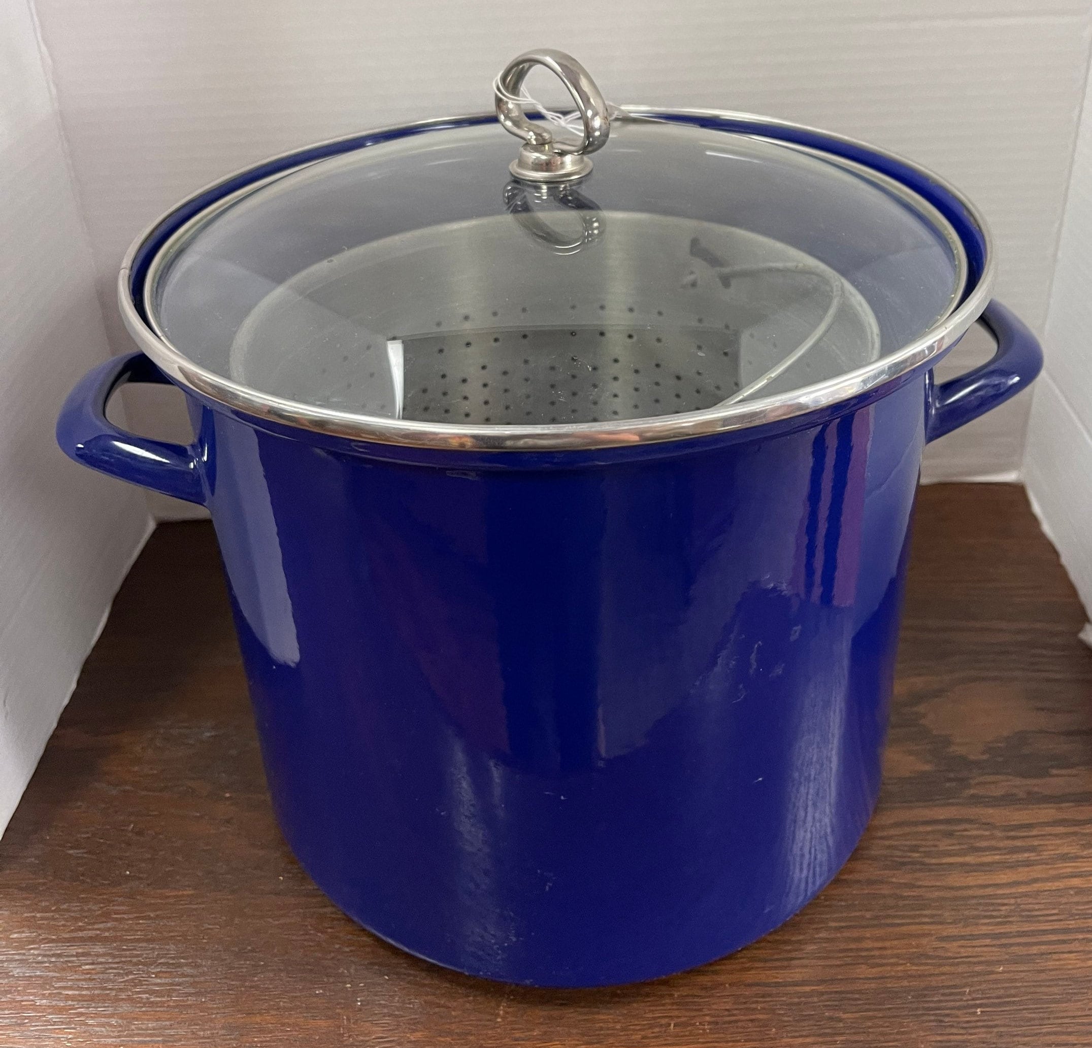 Chantal cobalt blue stockpot