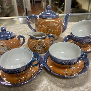Miniature  lusterware tea set
