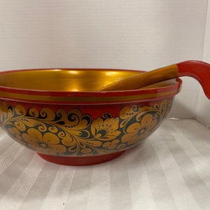 Russian Chokhloma Bowl set