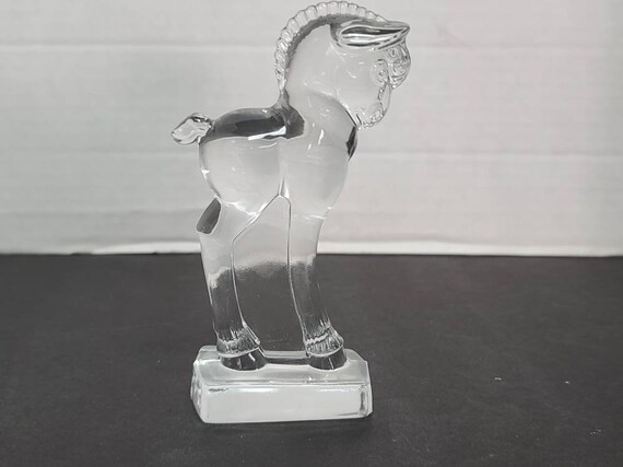 Heisey glass horse