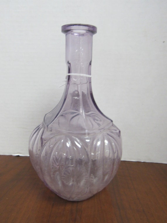 Lavender Glass Decanter