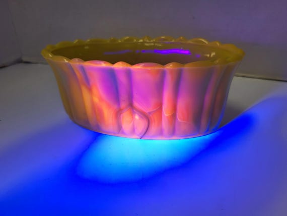 Akru Agate Slag Glass Dish