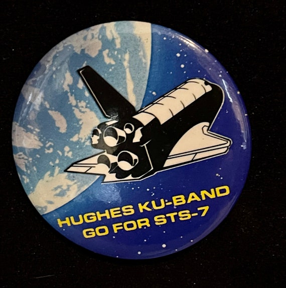 Hughes Ku-Band STS-7 button