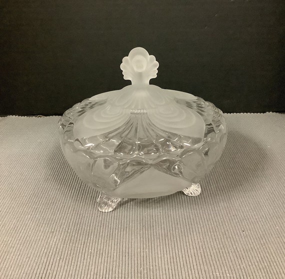 Lidded Glass Candy Dish