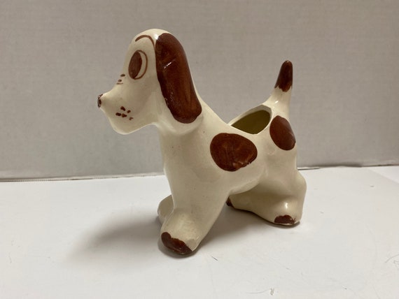 Ceramic Hound Dog Planter