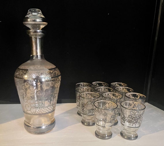 Murano Liquor Set with glasses