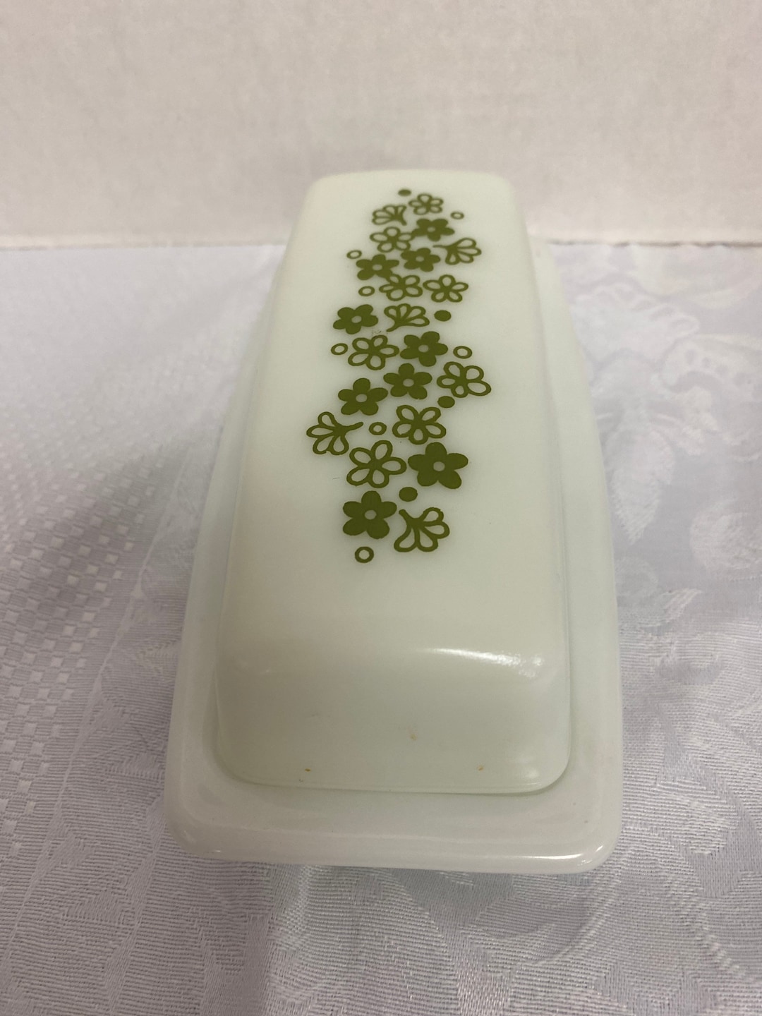 Pyrex Crazy Daisy Butter Dish Etsy