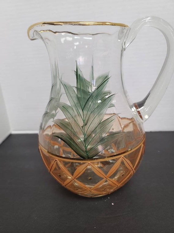 Pineapple Romanian handcrafted crystal pitcher