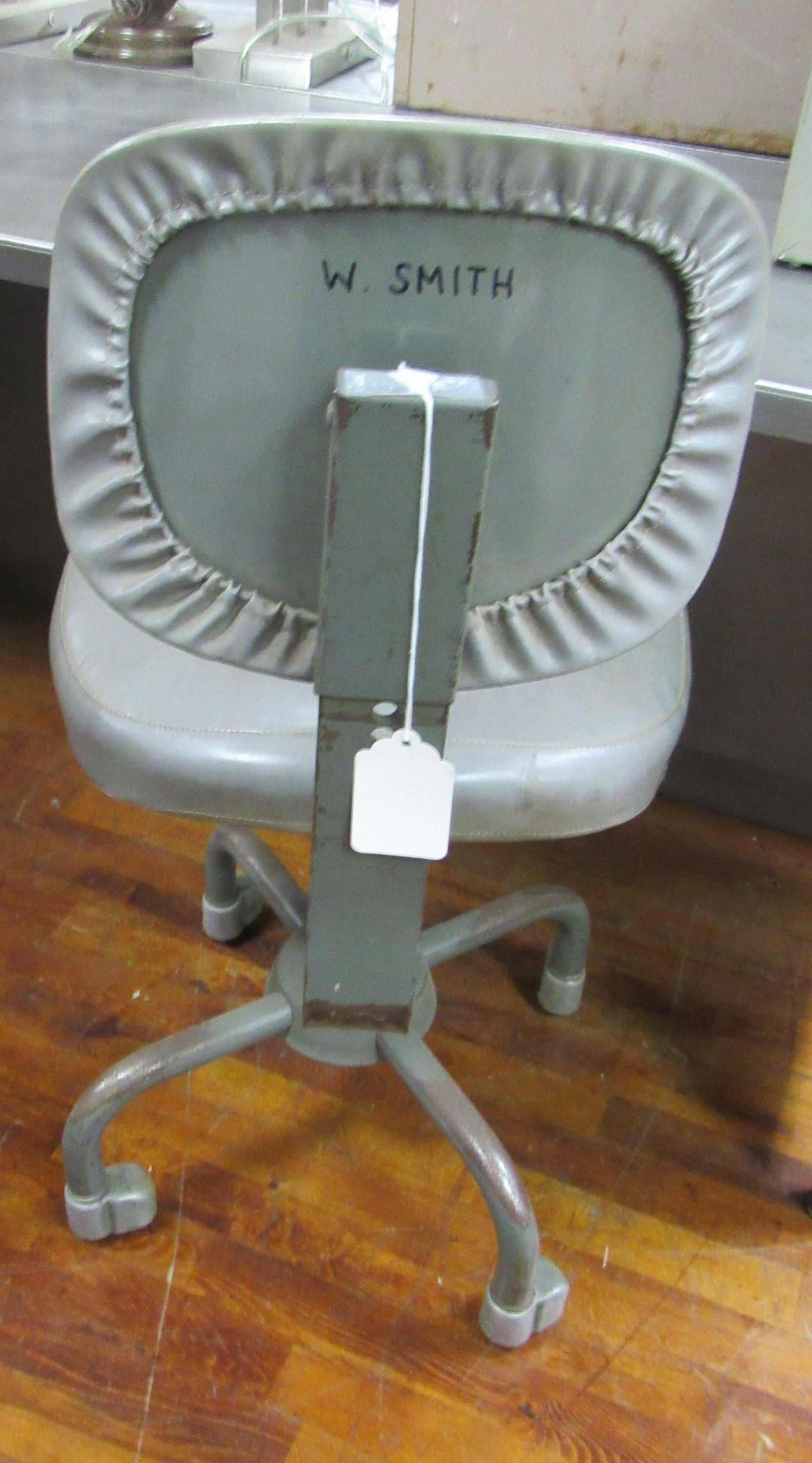 Tanker Desk Chair Industrial Gray