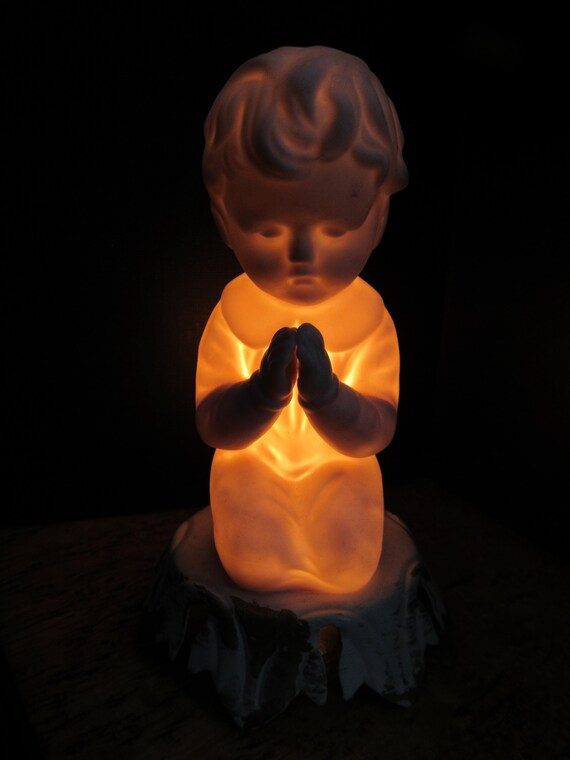 Praying boy nightlight