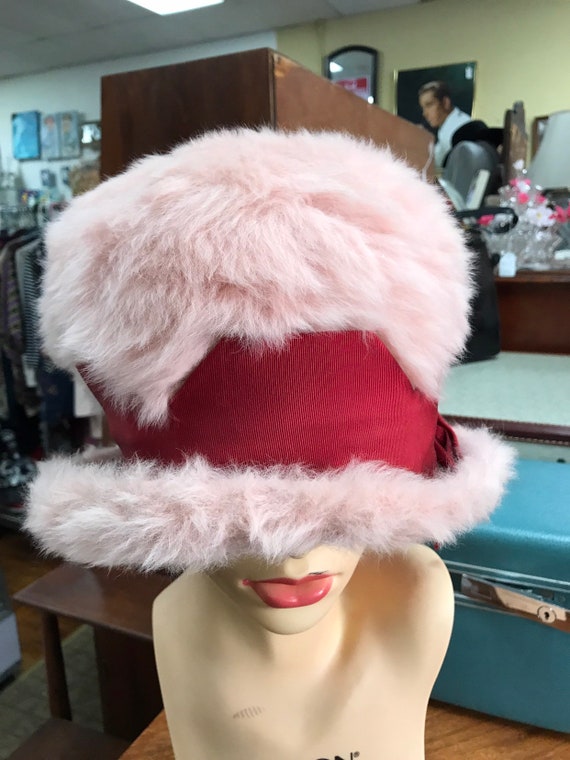 Jacques Heim pink fut hat