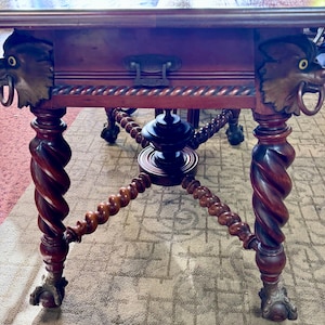 Antique Library Table