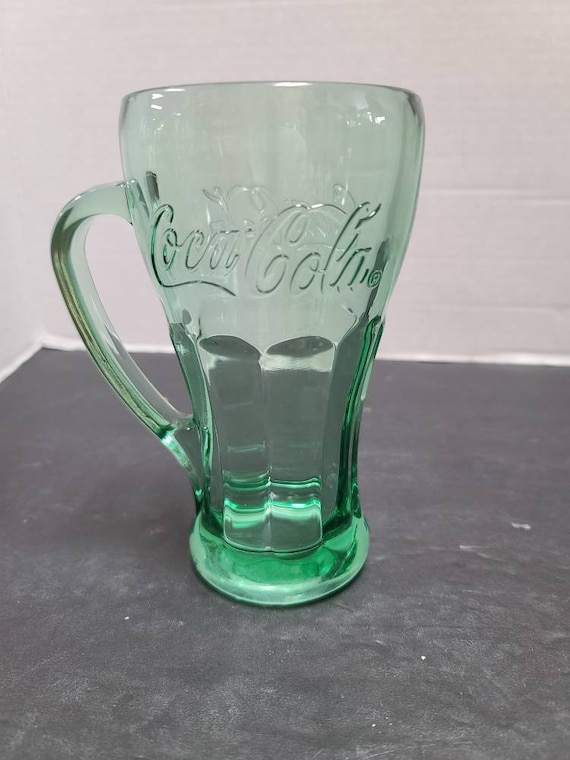 Green Coca Cola Glass
