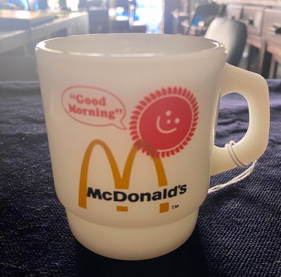 Fire King McDonald’s stacking mugs