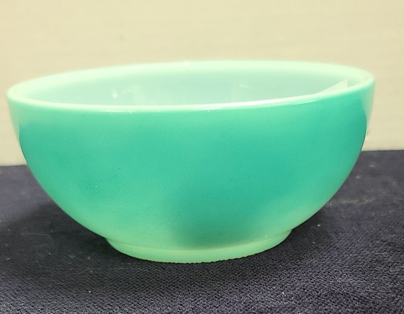 Fire King teal turquoise chili bowl