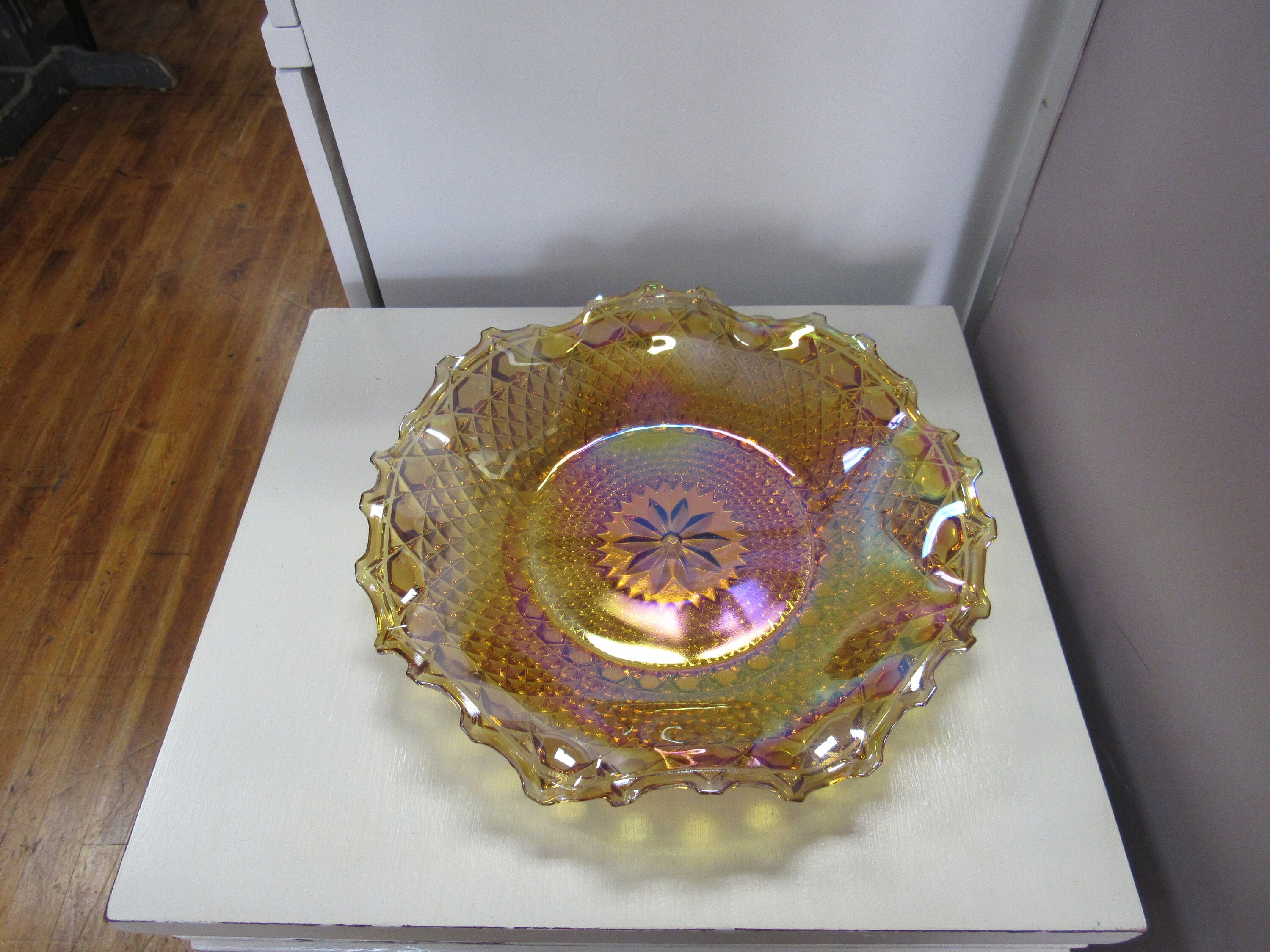 Carnival Glass serving plate