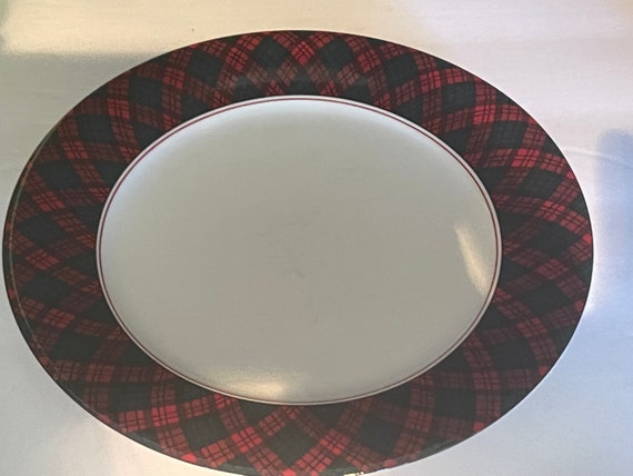 Arita Tartan Plaid Salad Plate