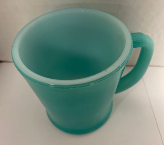 Fire king teal mug