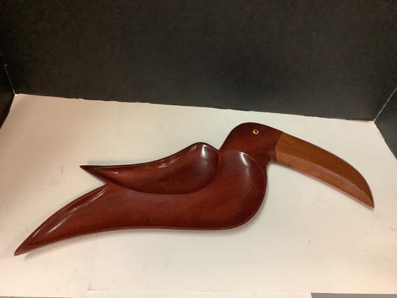 Wood Toucan Tray