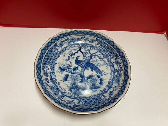 Japanese Peacock Charger plate