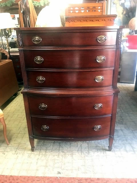 Drexel Mahogany Dresser Tallboy