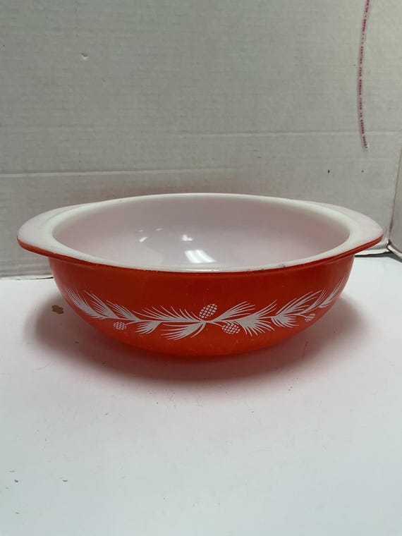 Pyrex Orange Holiday Pinecone