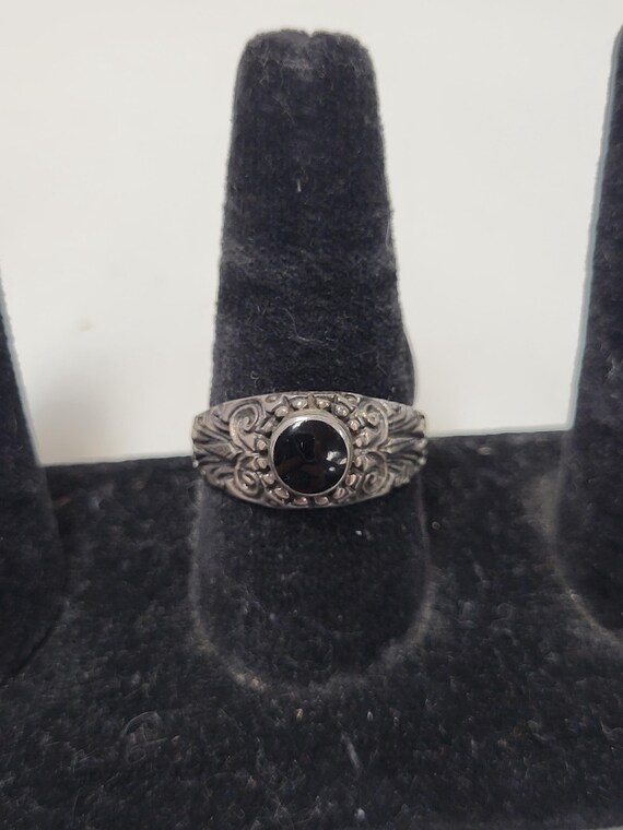 Black Onyx Sterling Ring