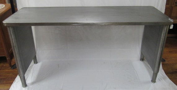 Industrial console table adjustable