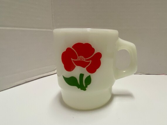 Fire King Poppy Mug