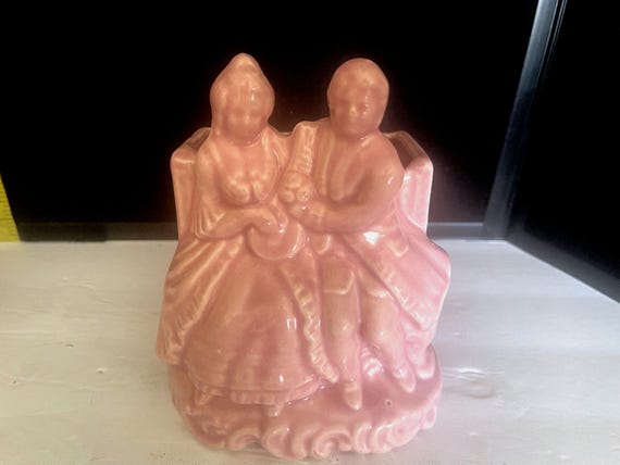 Pink vase or planter Romantic Couple