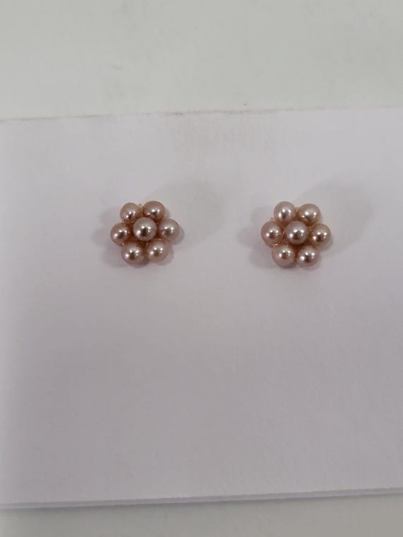 Gold Cultured Pearl Earrings