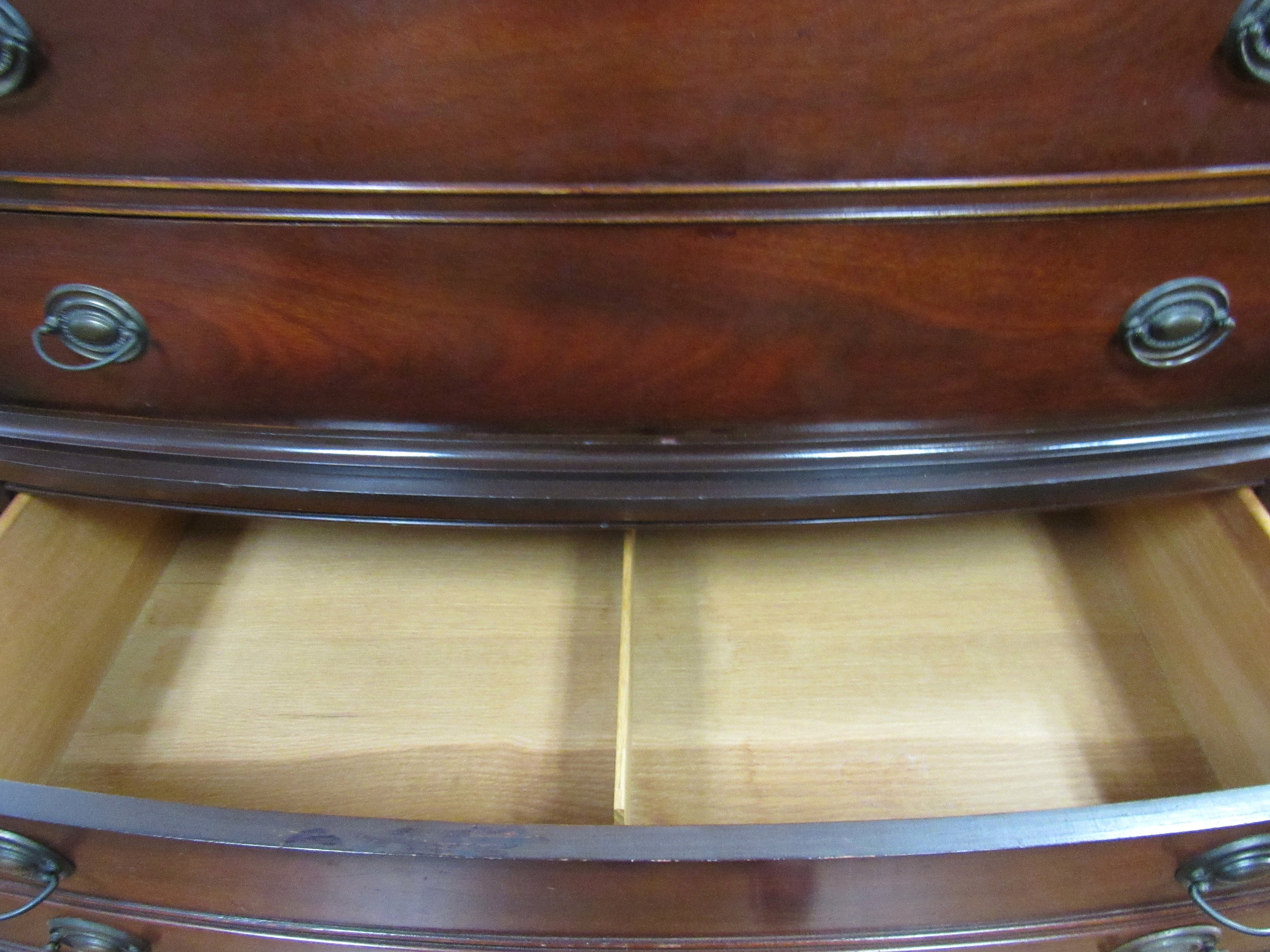 Tall Mahogany dresser chest on chest by Dixie