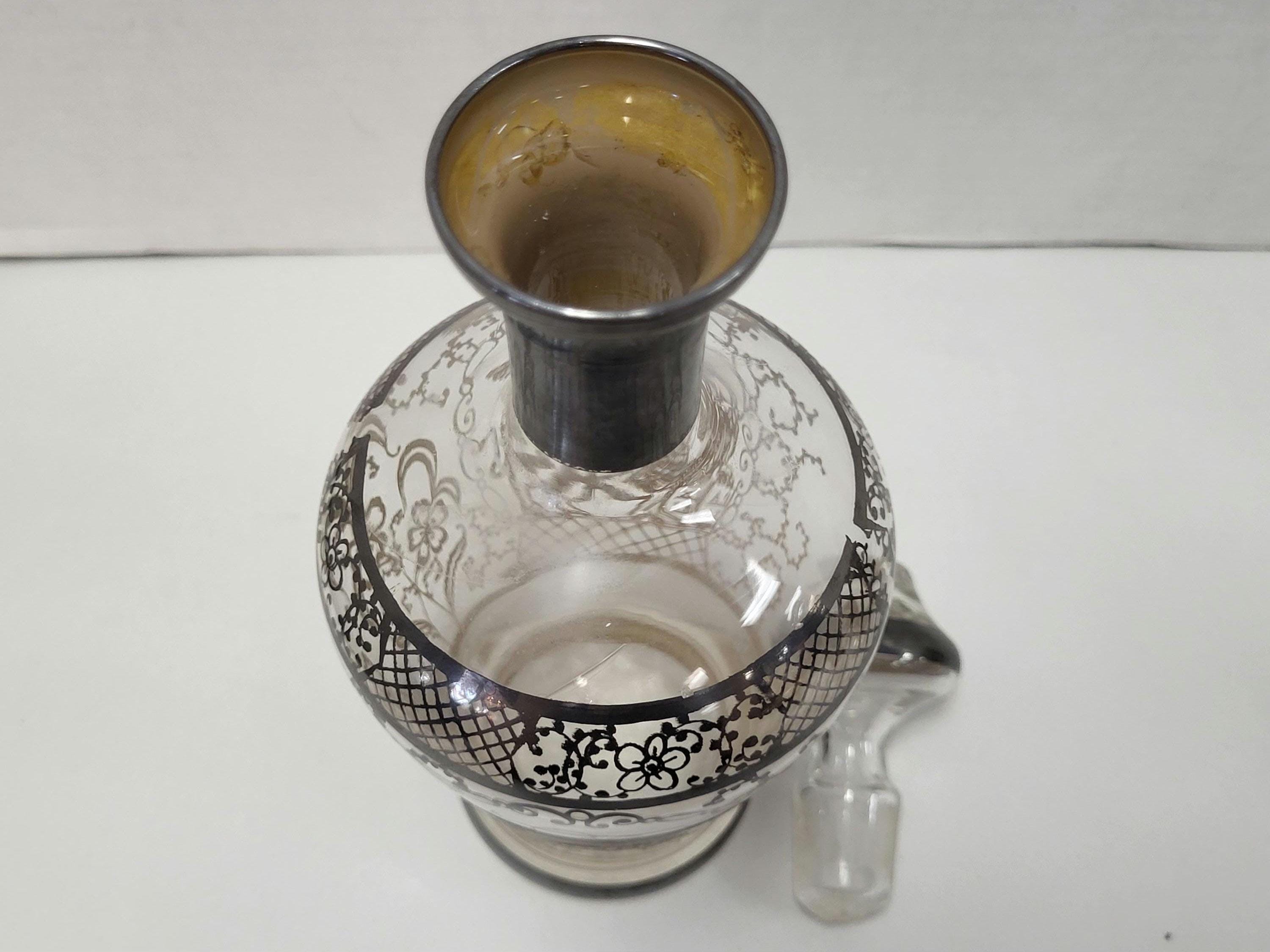 シルバーオーバーレイデキャンタ - Etsy 日本