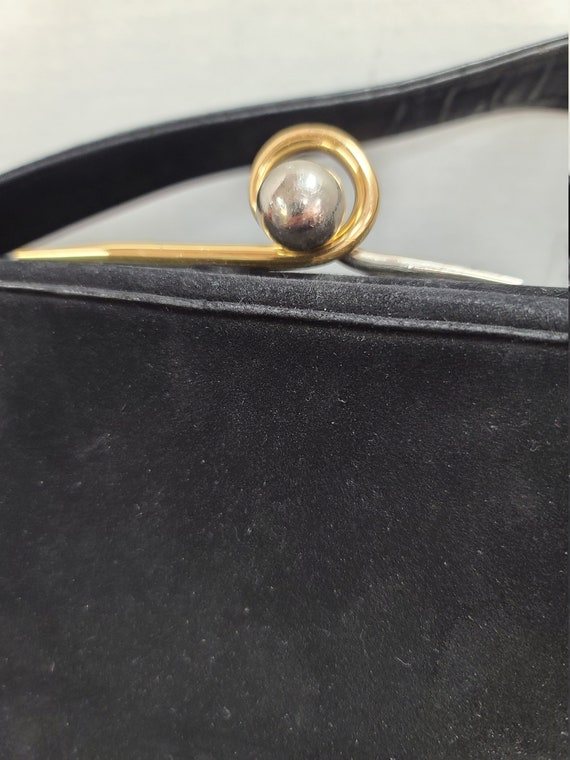 Black Suede calfskin Purse