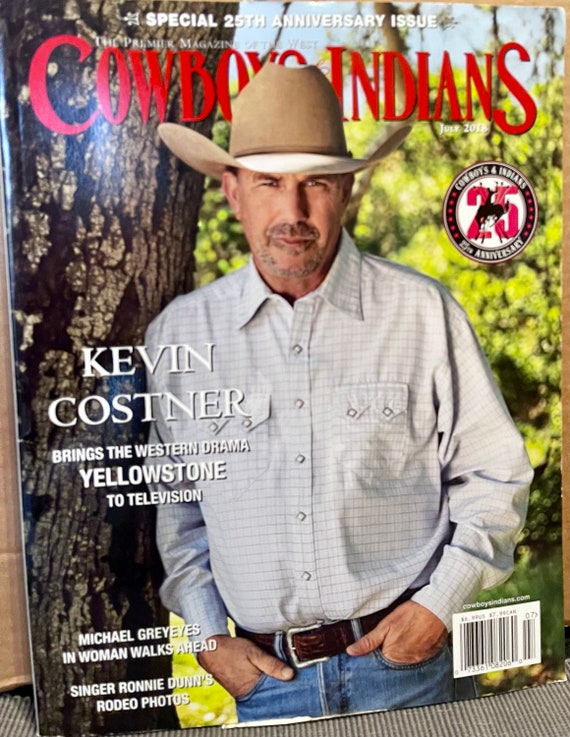 Kevin Costner Cowboys & Indians magazine