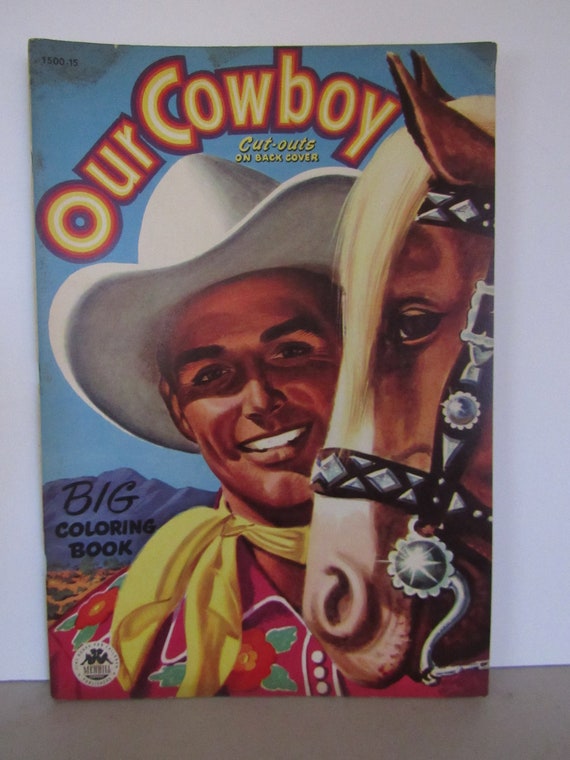 Our Cowboy Color Book with cut-outs  unused