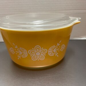 Pyrex Butterfly Gold Butterfly #473