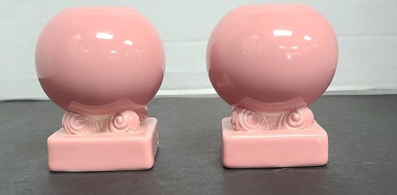 Fiesta pink candleholders