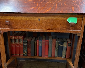 Tiger Oak desk Craftsman style